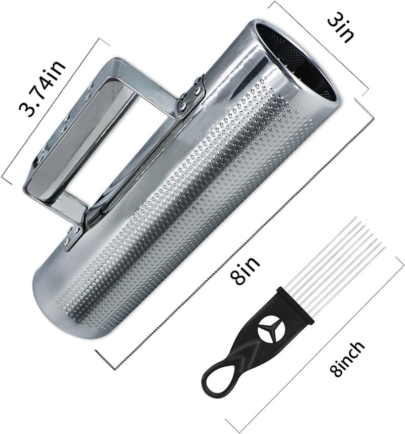 BIGBILLION Guiro Stainless Steel Guiro Instrument 8" 3" Latin Percussion Musical Shaker Instruments with Scraper for Live Performance - Image 5